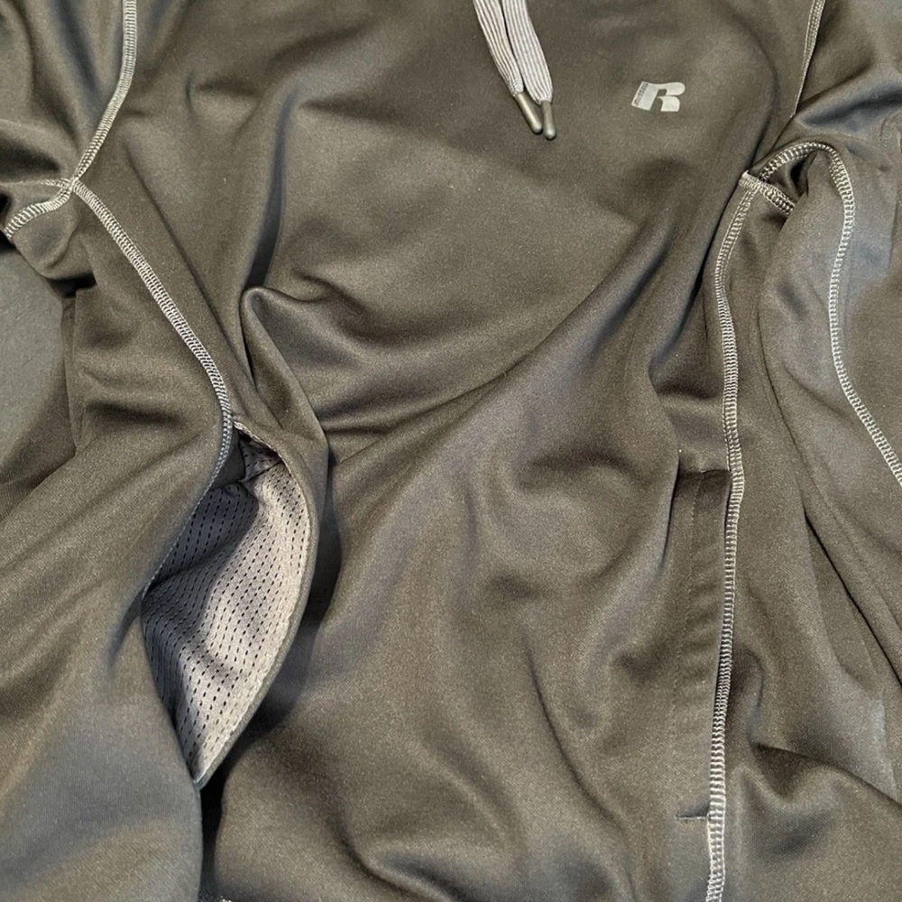 Russell Athletic Hoodie Size Medium Solid Black - Picture 4 of 6